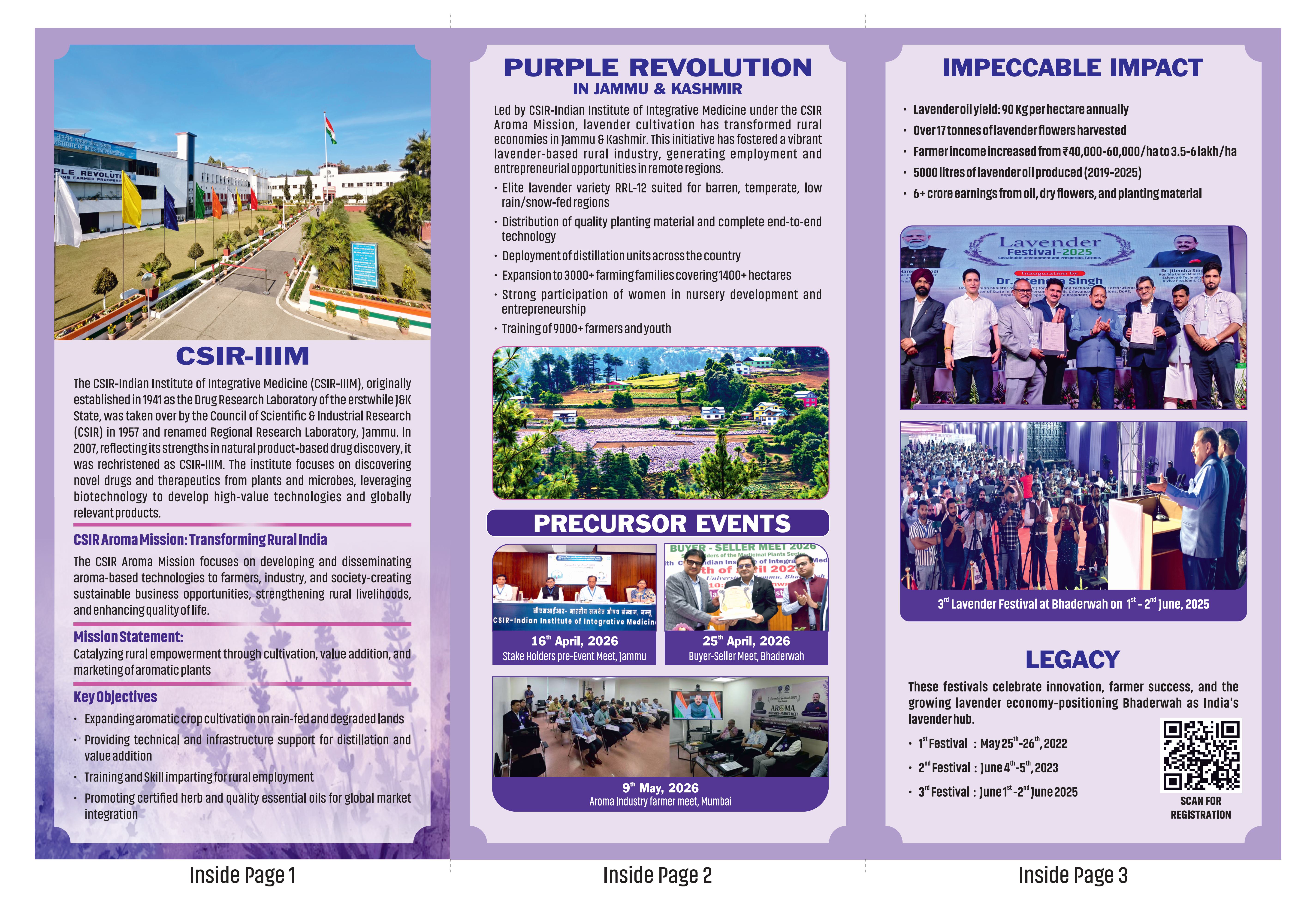 Official Lavender Festival Brochure Page 2
